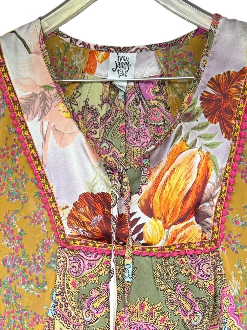 Ivy Jane Multi Color Blouse Sz XS - Picture 2 of 6